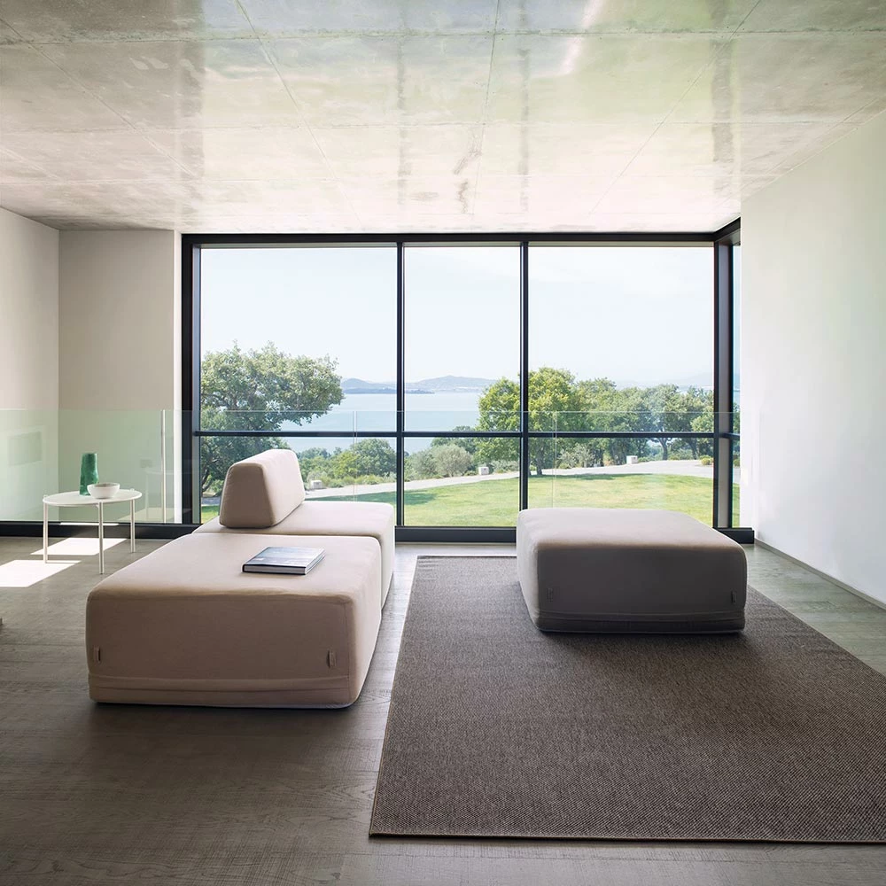 Vierkante Woonkamerfauteuil Bekleed Met Stof Made In Italy - Lilium 3 Vierkante Woonkamerfauteuil Bekleed Met Stof Made In Italy - Lilium - Afbeelding 3