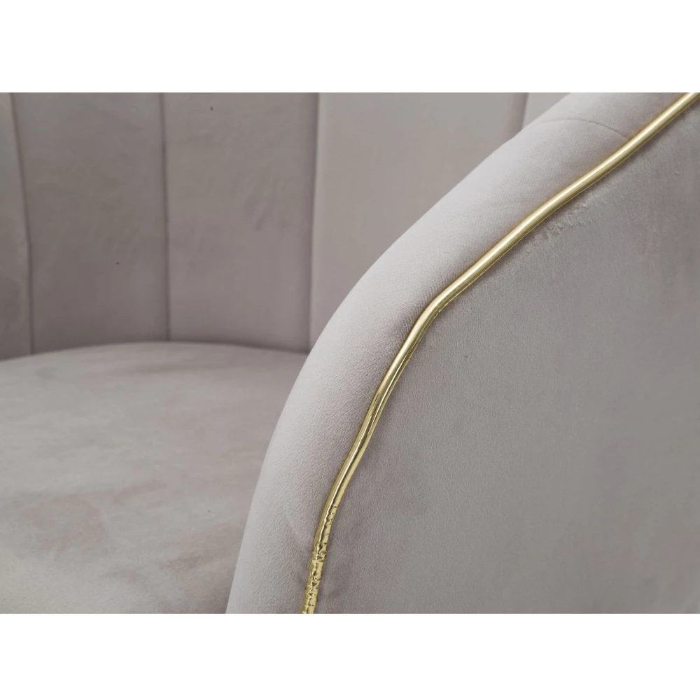 Woonkamer Fauteuil Bekleed Met Stof Met Moderne Houten Poten - Ezia 3 Woonkamer Fauteuil Bekleed Met Stof Met Moderne Houten Poten - Ezia - Afbeelding 3