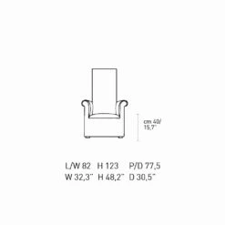 Woonkamer Fauteuil Bekleed Met Zwart En Wit Fluweel Gemaakt In Italië - Gedda -Slide Shop poltrona da salotto rivestita in velluto bianco e nero made in italy gedda 3