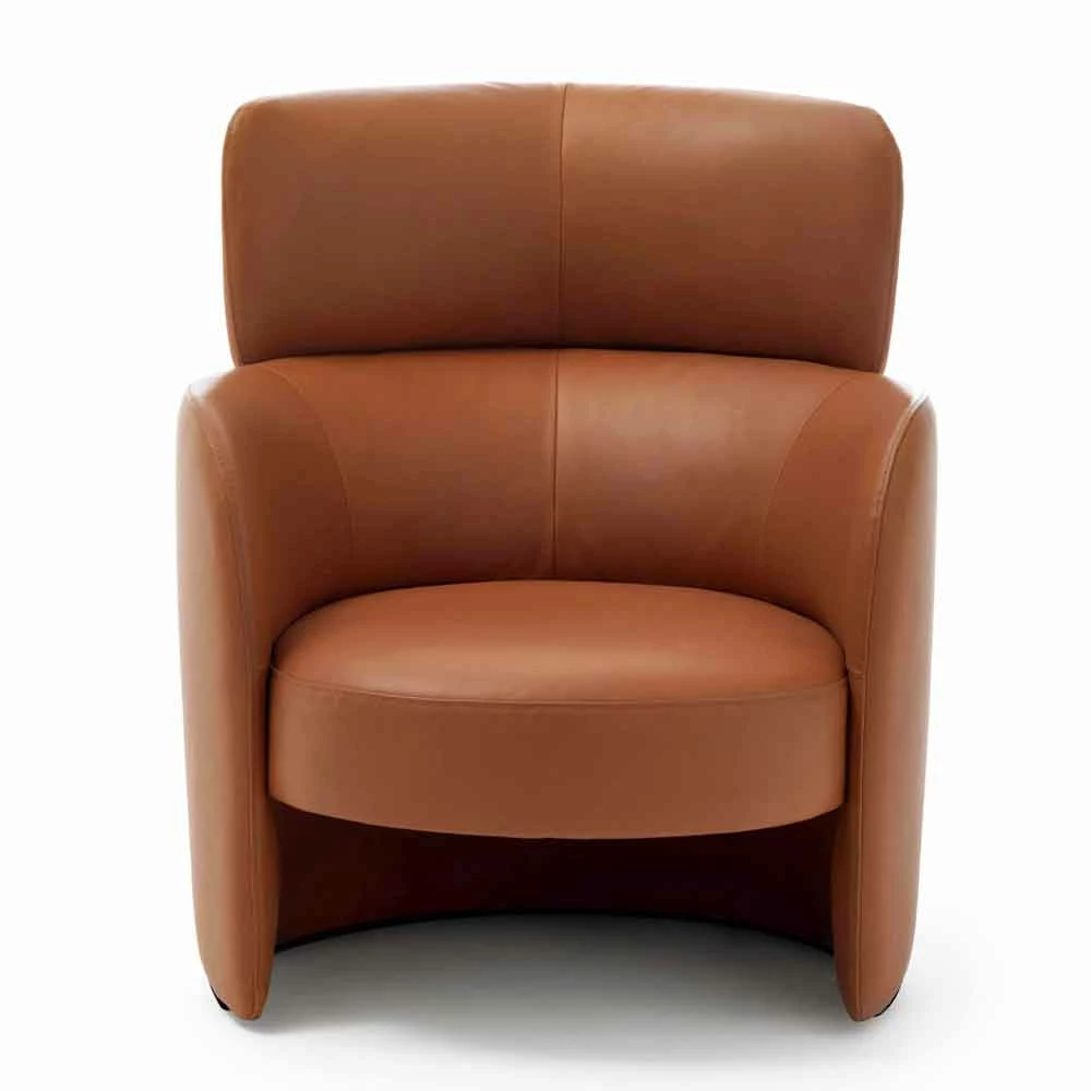 Woonkamer Fauteuil Bekleed Met Hoge Kwaliteit Made In Italy Leer - Mango 1 Woonkamer Fauteuil Bekleed Met Hoge Kwaliteit Made In Italy Leer - Mango