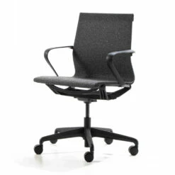 Bureaustoel Met Gaslift In Antracietkleurige Technische Stof - Selia