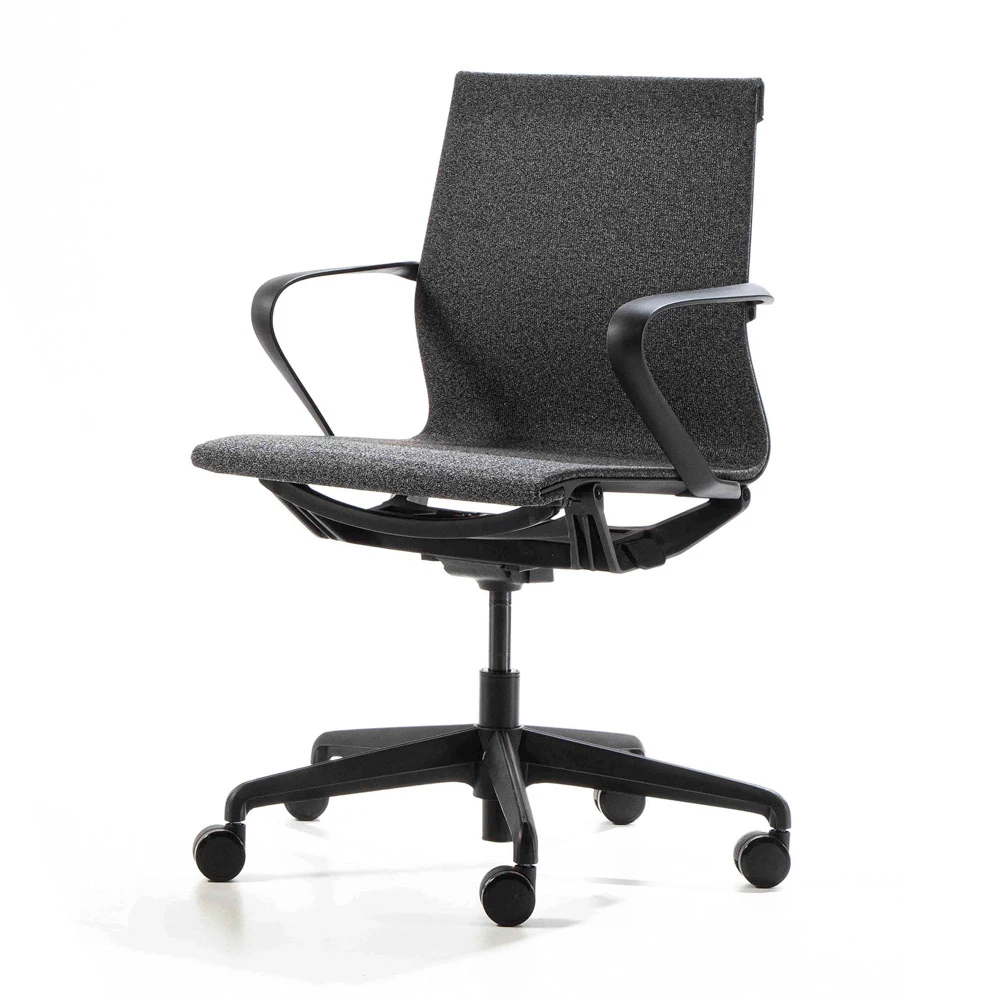 Bureaustoel Met Gaslift In Antracietkleurige Technische Stof - Selia 1 Bureaustoel Met Gaslift In Antracietkleurige Technische Stof - Selia
