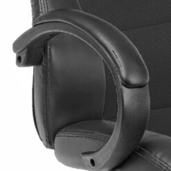 Kantoorfauteuil Met Armleuningen En Wielen In Nylon En Kunstleer - Corsey -Slide Shop poltrona da ufficio con braccioli e ruote in nylon e similpelle corsey 2