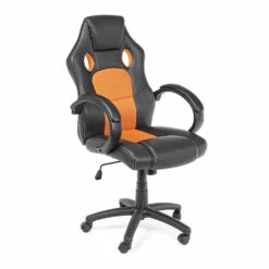 Kantoorfauteuil Met Armleuningen En Wielen In Nylon En Kunstleer - Corsey -Slide Shop poltrona da ufficio con braccioli e ruote in nylon e similpelle corsey 3