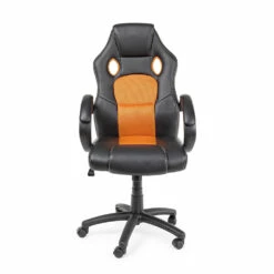 Kantoorfauteuil Met Armleuningen En Wielen In Nylon En Kunstleer - Corsey -Slide Shop poltrona da ufficio con braccioli e ruote in nylon e similpelle corsey 4