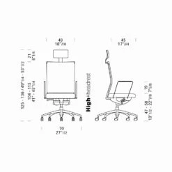 Ergonomische Draaibare Bureaustoel Met Wielen En Hoofdsteun - Gimiglia -Slide Shop poltrona da ufficio ergonomica girevole con ruote e poggiatesta gimiglia 6