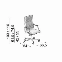 Ergonomische Bureaustoel In Leer Of Stof Nulite Luxy -Slide Shop poltrona da ufficio ergonomica in pelle o tessuto nulite 4