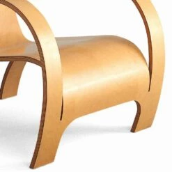 Design Fauteuil In Zwart Multiplex Of Berken Afwerking Made In Italy - Galatea -Slide Shop poltrona design in multistrato nero o finitura betulla made in italy galatea 5