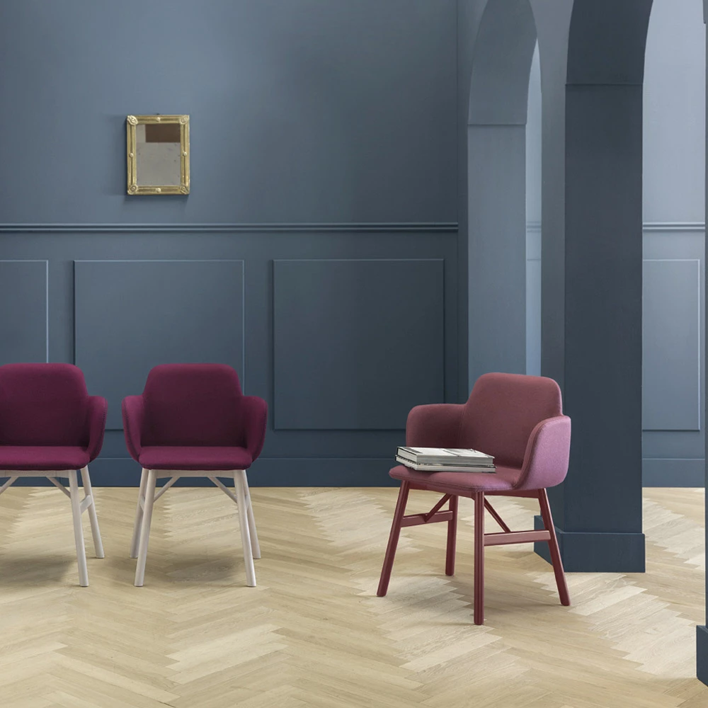 Hoge Kwaliteit Fauteuil Met Fluwelen Of Stoffen Zitting Gemaakt In Italië - Molde 8 Hoge Kwaliteit Fauteuil Met Fluwelen Of Stoffen Zitting Gemaakt In Italië - Molde - Afbeelding 8