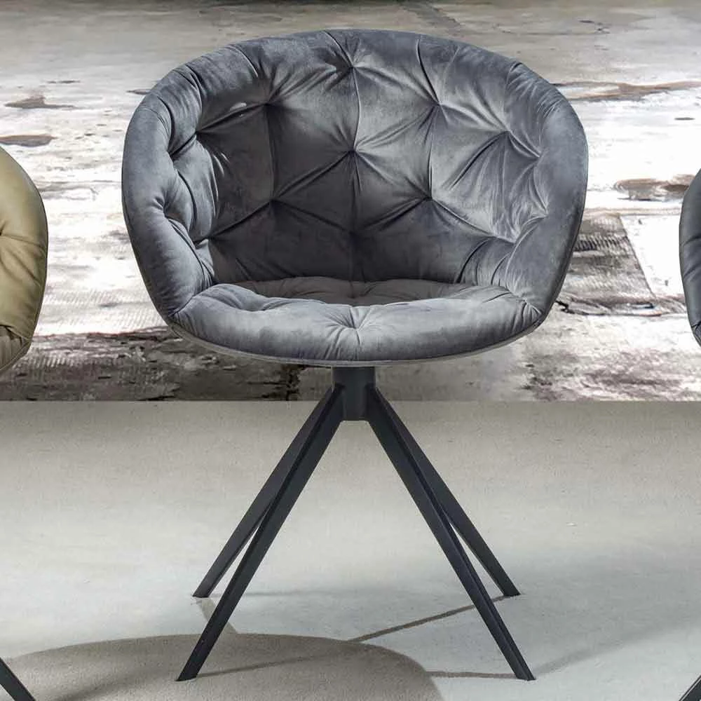 Moderne Design Fauteuil, Met Capitonnè - Enea 19 Moderne Design Fauteuil, Met Capitonnè - Enea - Afbeelding 19