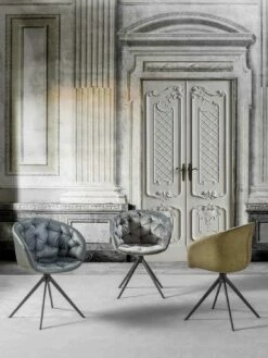 Moderne Design Fauteuil, Met Capitonnè - Enea 22 Moderne Design Fauteuil, Met Capitonnè - Enea -Slide Shop poltrona di design moderno con lavorazione capitonne enea 20