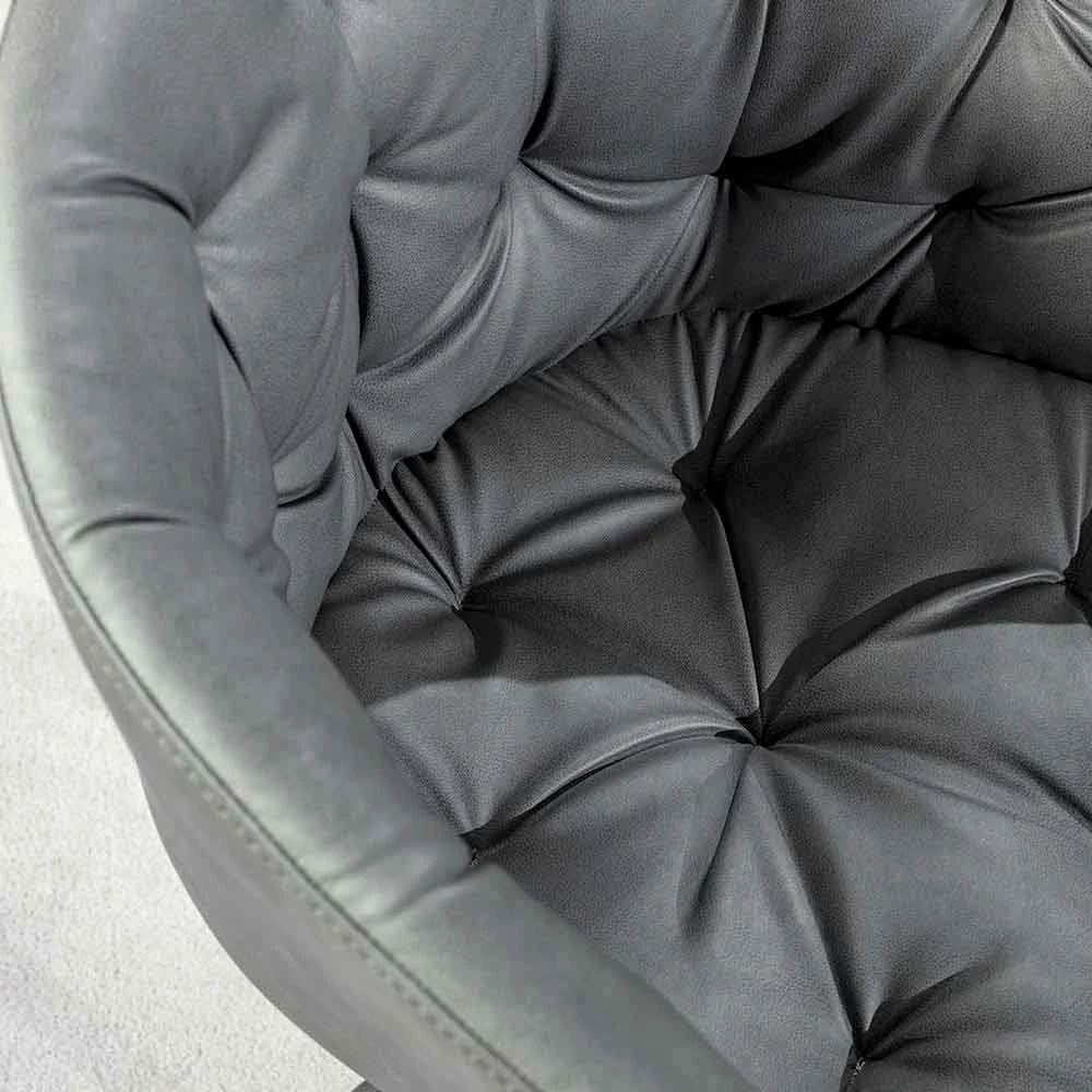 Moderne Design Fauteuil, Met Capitonnè - Enea 9 Moderne Design Fauteuil, Met Capitonnè - Enea - Afbeelding 9