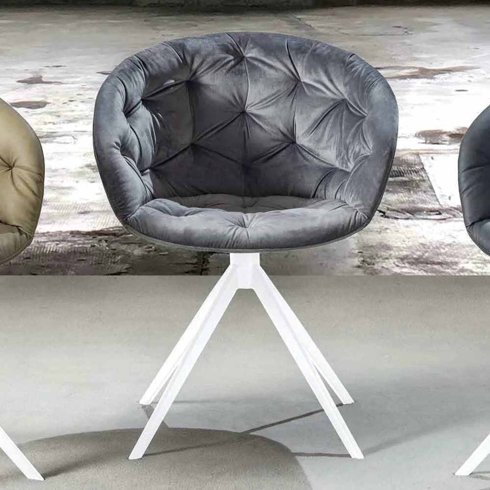 Moderne Design Fauteuil, Met Capitonnè - Enea 10 Moderne Design Fauteuil, Met Capitonnè - Enea - Afbeelding 10