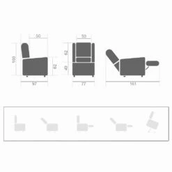 Liftstoel Met Wielen, Relaxlift Met 2 Motoren, Made In Italy - Daphne -Slide Shop poltrona di qualita alzapersona relax lift a 2 motori made in italy daphne 9