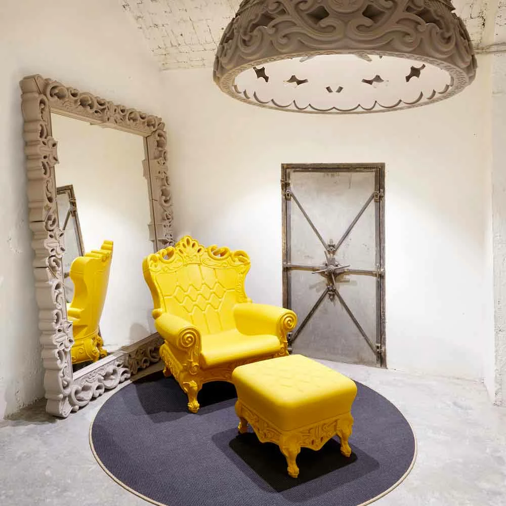 Kleurrijke Barok-moderne Stijl Fauteuil Slide Queen Of Love, Made In Italy 2 Kleurrijke Barok-moderne Stijl Fauteuil Slide Queen Of Love, Made In Italy - Afbeelding 2