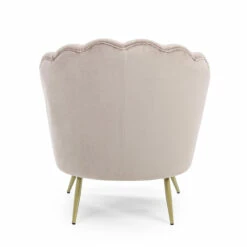 Elegante Gestoffeerde Woonkamerfauteuil Fluweeleffect 3 Afwerkingen - Geppy -Slide Shop poltrona elegante salotto imbottita effetto velluto 3 finiture geppy 2