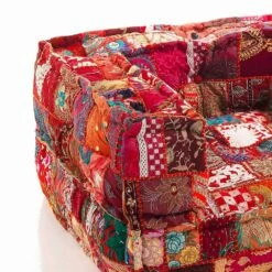Etnische Lounge Fauteuil In Patchworkstof Of Fluweel - Vezel -Slide Shop poltrona etnica da salotto in tessuto patchwork e velluto fibra 10