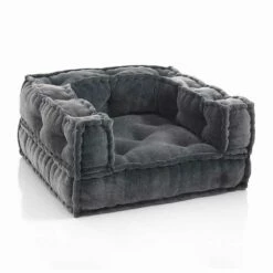 Etnische Lounge Fauteuil In Patchworkstof Of Fluweel - Vezel -Slide Shop poltrona etnica da salotto in tessuto patchwork e velluto fibra 3