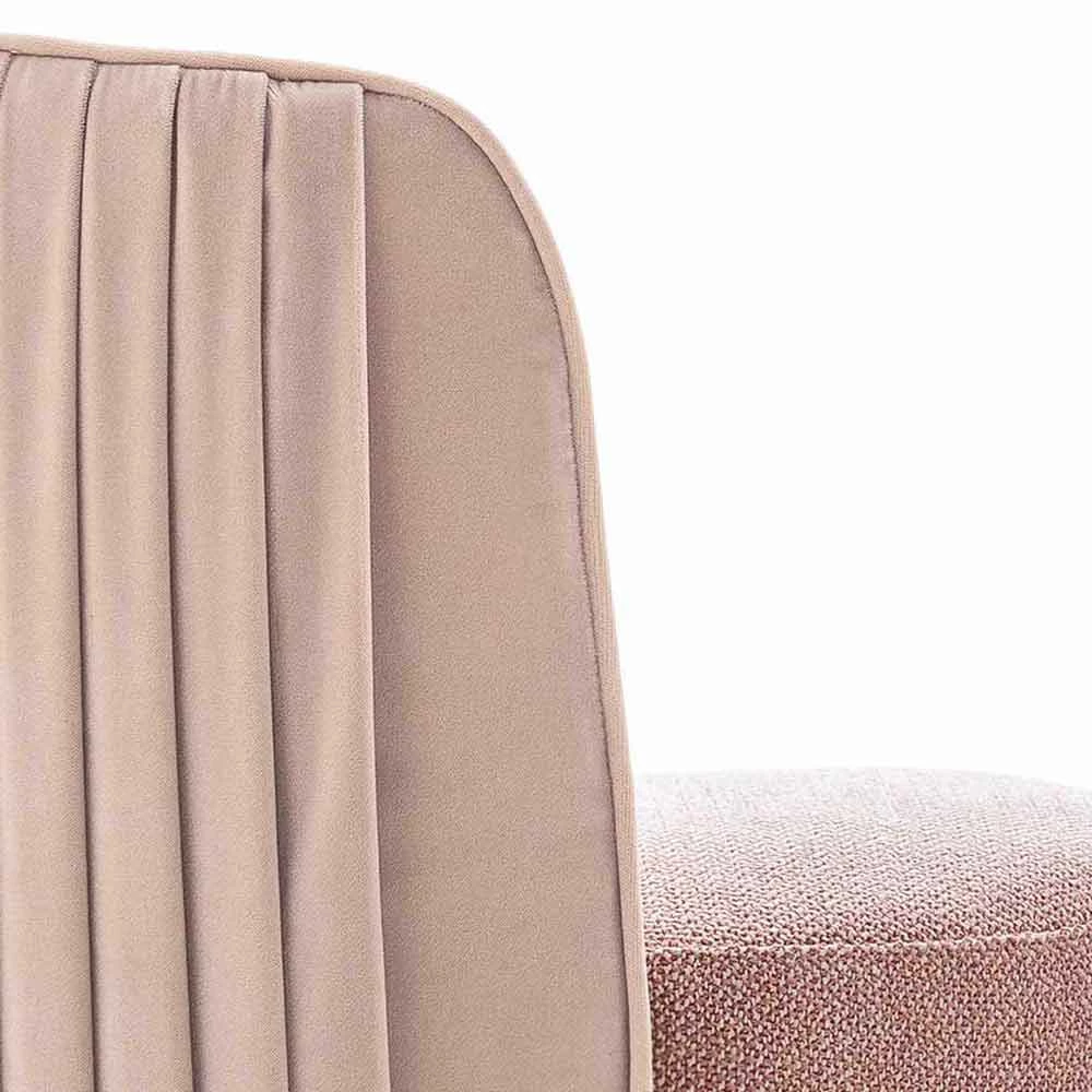 Draaibare Woonkamerfauteuil In Stof En Zwart Metaal Made In Italy - Lavendel 5 Draaibare Woonkamerfauteuil In Stof En Zwart Metaal Made In Italy - Lavendel - Afbeelding 5