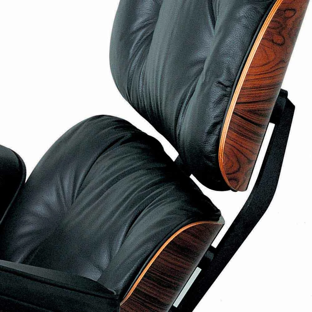 Draaibare Fauteuil Bekleed Met Leer Met Voetsteun Made In Italy - Maestrale 5 Draaibare Fauteuil Bekleed Met Leer Met Voetsteun Made In Italy - Maestrale - Afbeelding 5