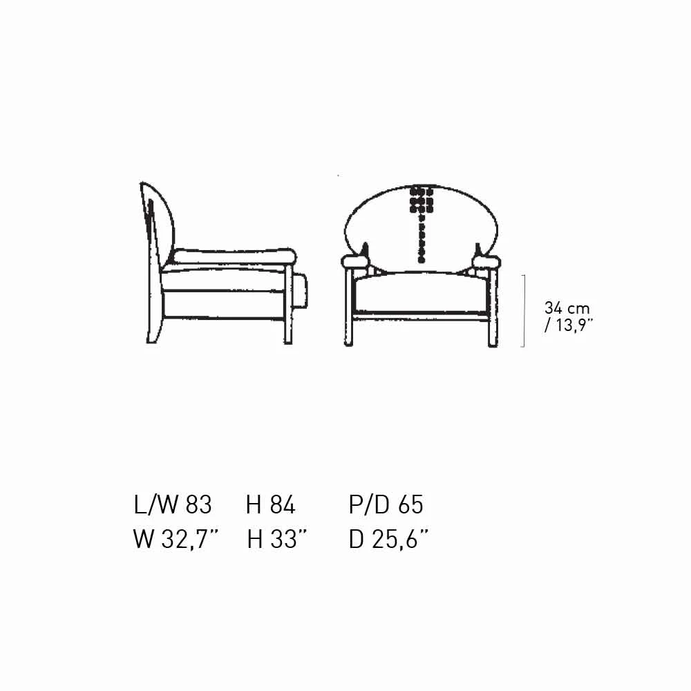 Fauteuil In Zwart Gebeitst Essenhout Met Katoenen Bekleding Made In Italy - Peleo 12 Fauteuil In Zwart Gebeitst Essenhout Met Katoenen Bekleding Made In Italy - Peleo - Afbeelding 12