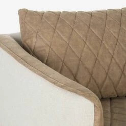 Fauteuil In Essenhout En Polyester En Linnen Homemotion - Rosemund -Slide Shop poltrona in legno di frassino e poliestere e lino homemotion rosemund 5