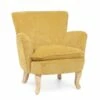Dennenhouten Fauteuil En Zitting Met Fluweeleffect Coste 4 Afwerkingen - Molly