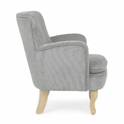 Dennenhouten Fauteuil En Zitting Met Fluweeleffect Coste 4 Afwerkingen - Molly -Slide Shop poltrona in legno di pino e seduta effetto velluto coste 4 finiture molly 18