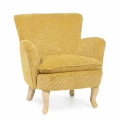 Dennenhouten Fauteuil En Zitting Met Fluweeleffect Coste 4 Afwerkingen - Molly