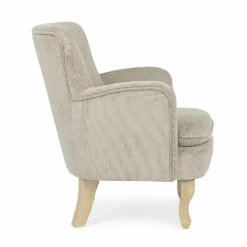 Dennenhouten Fauteuil En Zitting Met Fluweeleffect Coste 4 Afwerkingen - Molly -Slide Shop poltrona in legno di pino e seduta effetto velluto coste 4 finiture molly 7
