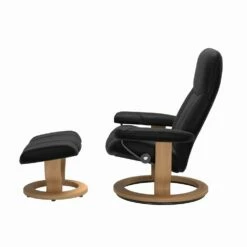 Ontspannende Lederen Ligstoel Met Poef - Stressless Consul -Slide Shop poltrona in pelle reclinabile rilassante con pouf stressless consul 11