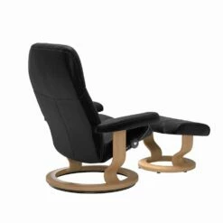 Ontspannende Lederen Ligstoel Met Poef - Stressless Consul -Slide Shop poltrona in pelle reclinabile rilassante con pouf stressless consul 13