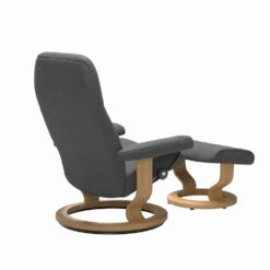 Ontspannende Lederen Ligstoel Met Poef - Stressless Consul -Slide Shop poltrona in pelle reclinabile rilassante con pouf stressless consul 18