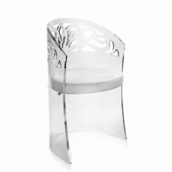 Leunstoel In Doorzichtig Plexiglas En Synthetisch Leer Inside, Made In Italy -Slide Shop poltrona in plexiglass trasparente ed ecopelle inside made in italy 2