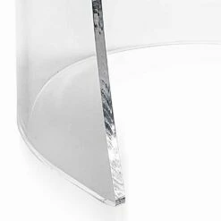 Leunstoel In Doorzichtig Plexiglas En Synthetisch Leer Inside, Made In Italy -Slide Shop poltrona in plexiglass trasparente ed ecopelle inside made in italy 5