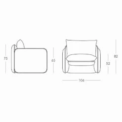 Lounge Stoel Met Waterdichte Kussens, Voor Buiten - Mara Slide -Slide Shop poltrona lounge con cuscini impermeabili per esterno mara slide 15