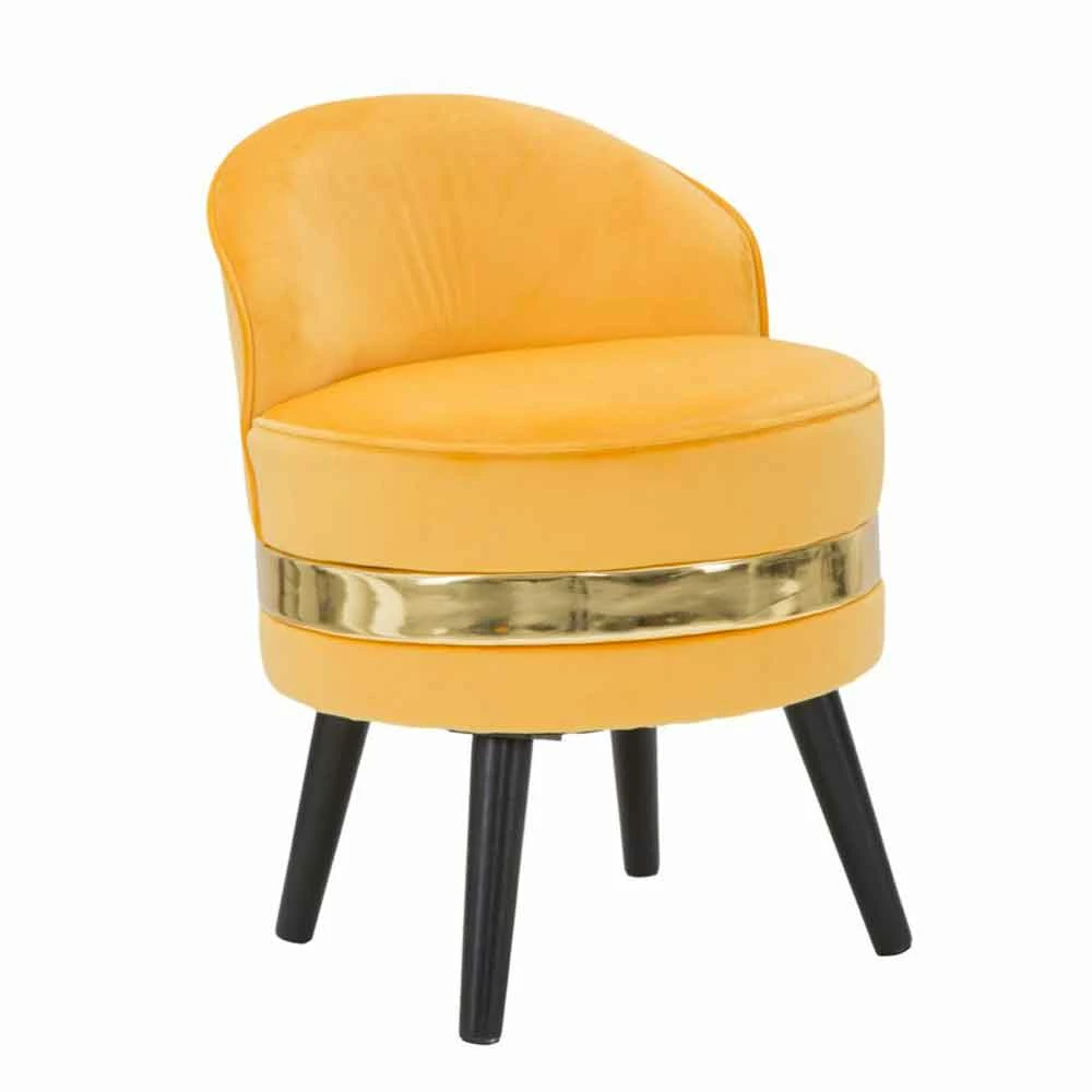 Mini Gekleurde Fauteuil Met Modern Design In Hout En Stof - Koah 2 Mini Gekleurde Fauteuil Met Modern Design In Hout En Stof - Koah - Afbeelding 2