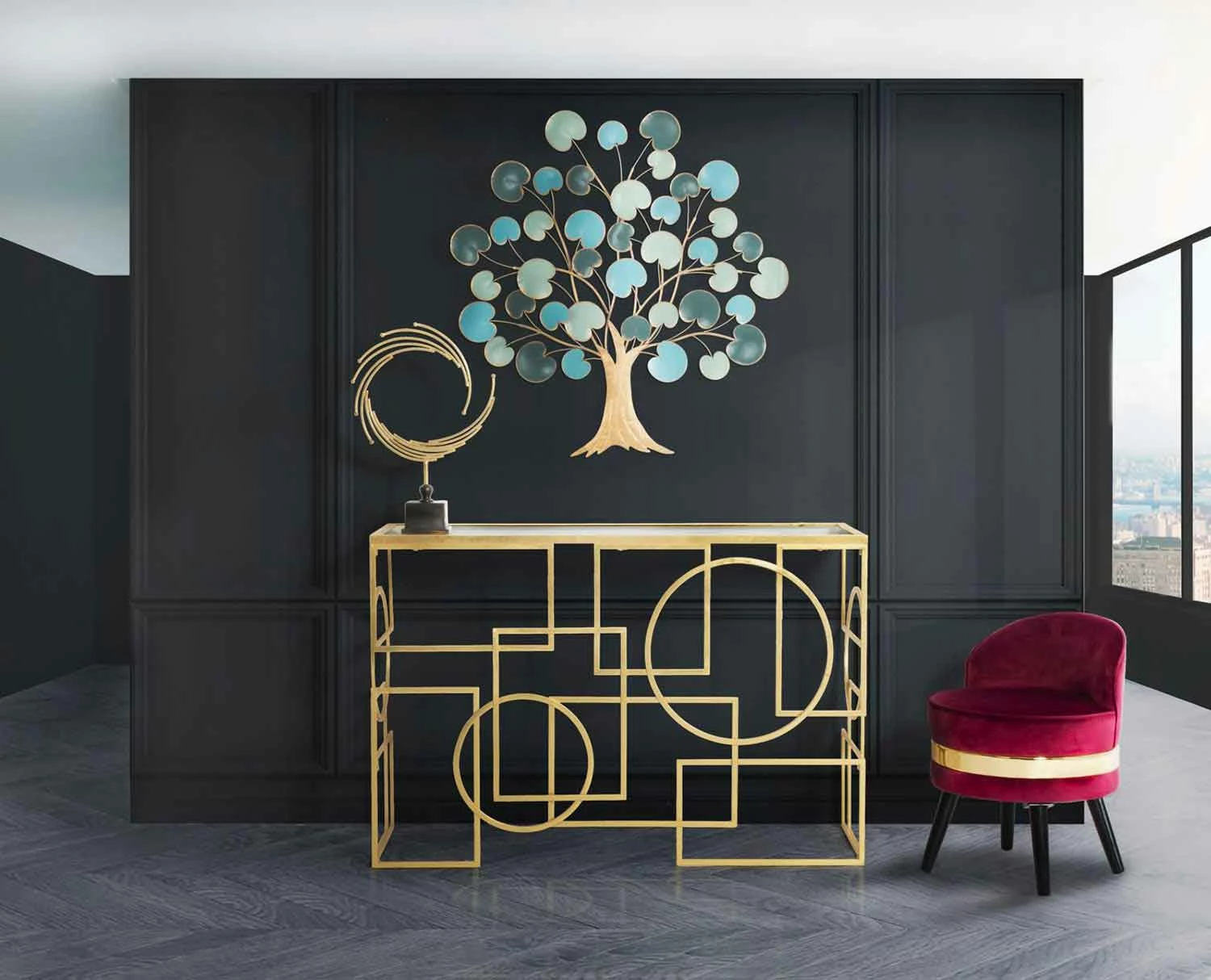 Mini Gekleurde Fauteuil Met Modern Design In Hout En Stof - Koah 11 Mini Gekleurde Fauteuil Met Modern Design In Hout En Stof - Koah - Afbeelding 11