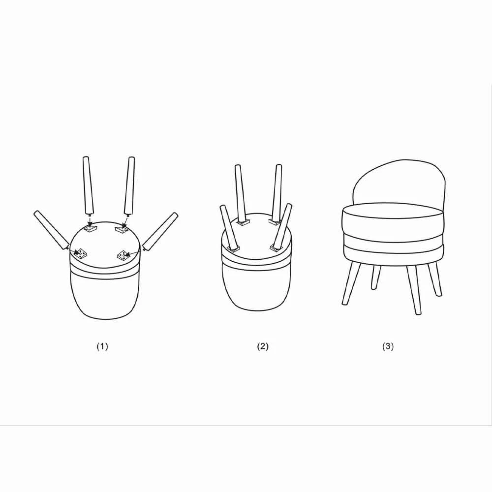 Mini Gekleurde Fauteuil Met Modern Design In Hout En Stof - Koah 7 Mini Gekleurde Fauteuil Met Modern Design In Hout En Stof - Koah - Afbeelding 7