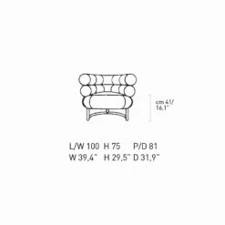 Moderne Fauteuil Bekleed Met Leer Met Stalen Onderstel Made In Italy - Ostilio -Slide Shop poltrona moderna rivestita in pelle con base in acciaio made in italy ostilio 11