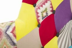 Modern Design Patchwork Fauteuil In Stof En Hout - Karin 19 Modern Design Patchwork Fauteuil In Stof En Hout - Karin -Slide Shop poltrona patchwork di design moderno in tessuto e legno karin 8