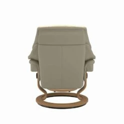 Lederen Fauteuil Met Hoofdsteun En Poef - Stressless Reno -Slide Shop poltrona reclinabile in pelle con poggiatesta e pouf stressless reno 7