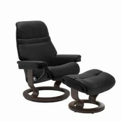 Lederen Fauteuil Met Hoofdsteun En Poef - Stressless Sunrise 30 Lederen Fauteuil Met Hoofdsteun En Poef - Stressless Sunrise -Slide Shop poltrona reclinabile in pelle con poggiatesta e pouf stressless sunrise 10