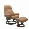Lederen Fauteuil Met Hoofdsteun En Poef - Stressless Sunrise