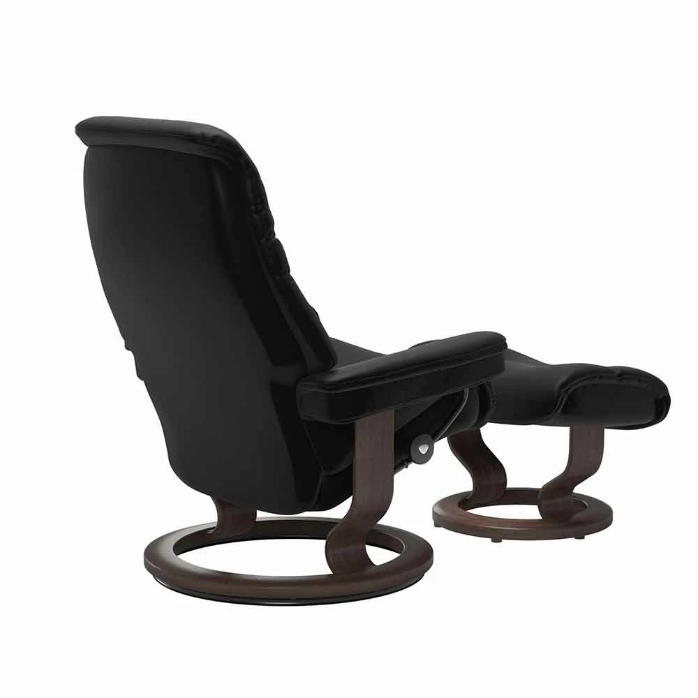 Lederen Fauteuil Met Hoofdsteun En Poef - Stressless Sunrise 14 Lederen Fauteuil Met Hoofdsteun En Poef - Stressless Sunrise - Afbeelding 14