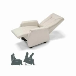 Fauteuil Rosa Met Dubbele Motor, Modern Design Gemaakt In Italië -Slide Shop poltrona relax alzapersona a 2 motori di design rosa made in italy 13