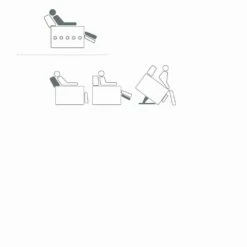 Fauteuil Rosa Met Dubbele Motor, Modern Design Gemaakt In Italië -Slide Shop poltrona relax alzapersona a 2 motori di design rosa made in italy 3