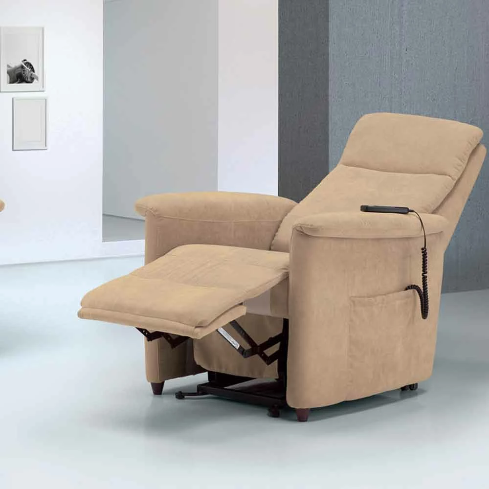 Fauteuil Fauteuil Met Dubbele Motor, Gemaakt In Italië, Modern Design, Via Firenze 1 Fauteuil Fauteuil Met Dubbele Motor, Gemaakt In Italië, Modern Design, Via Firenze