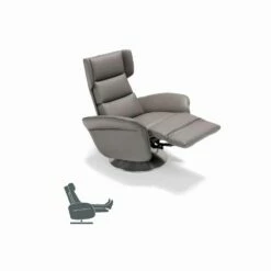 Draaibare Relaxfauteuil Met Dubbele Motor, Modern Design Gemaakt In Italië -Slide Shop poltrona relax girevole motorizzata 2 motori design made in italy bao 5