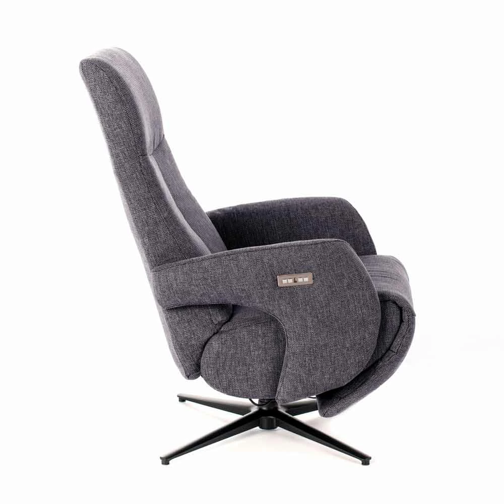 Gemotoriseerde Relaxfauteuil Met 2 Motoren In Gemêleerde Stof En Metaal - Denna 15 Gemotoriseerde Relaxfauteuil Met 2 Motoren In Gemêleerde Stof En Metaal - Denna - Afbeelding 15